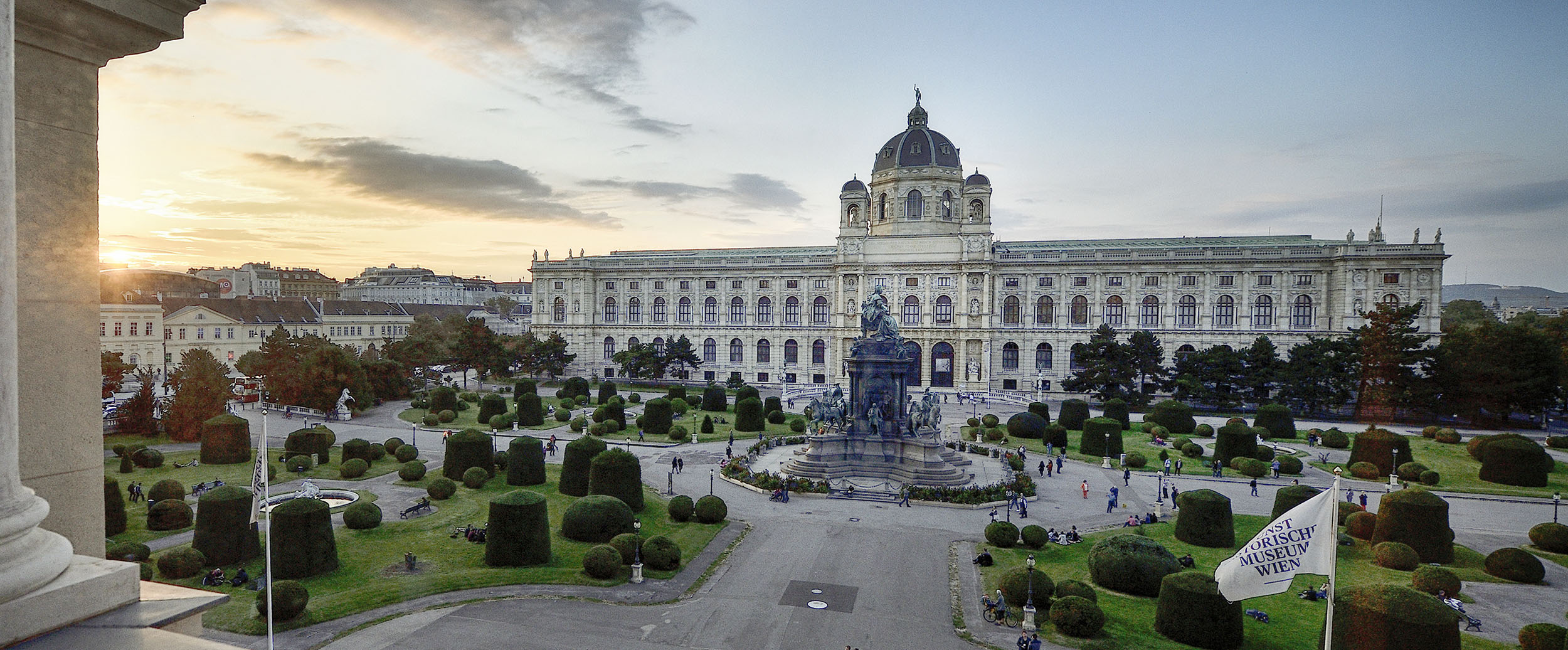 Blick auf das Naturhistorische Museum in Wien