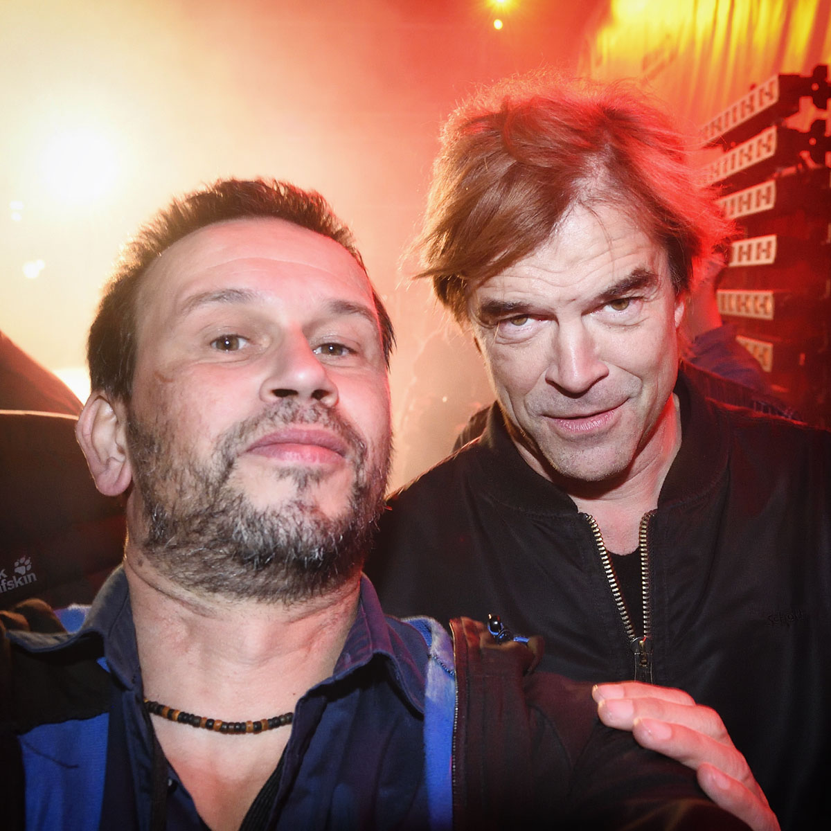 Selfie Johannes Zinner mit Sänger Campino von den Toten Hosen